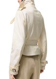 Cropped Tropical Gabardine Trench Jacket, , hi-res