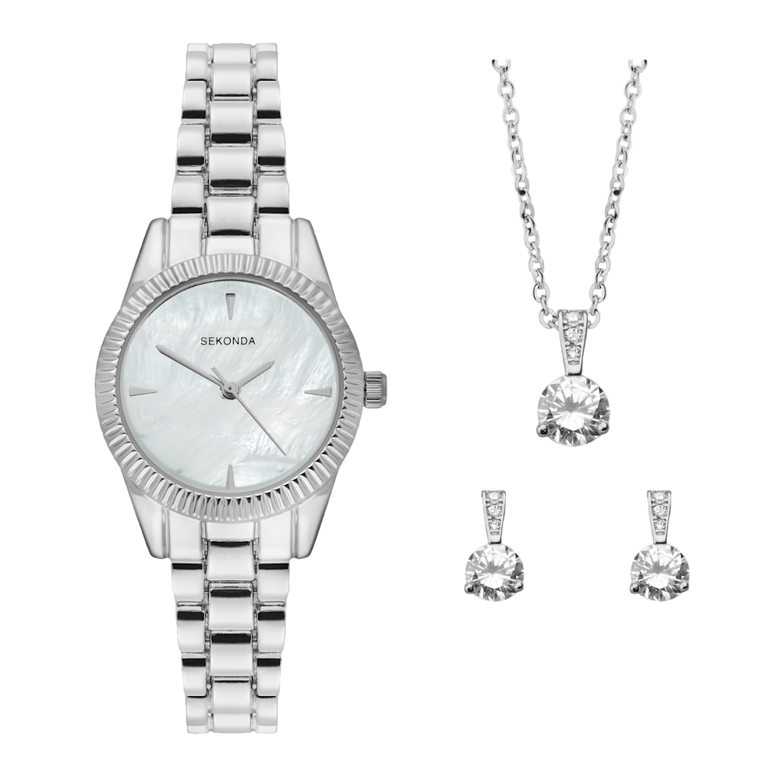 Ladies Classic Watch Gift Set  - Silver, , hi-res