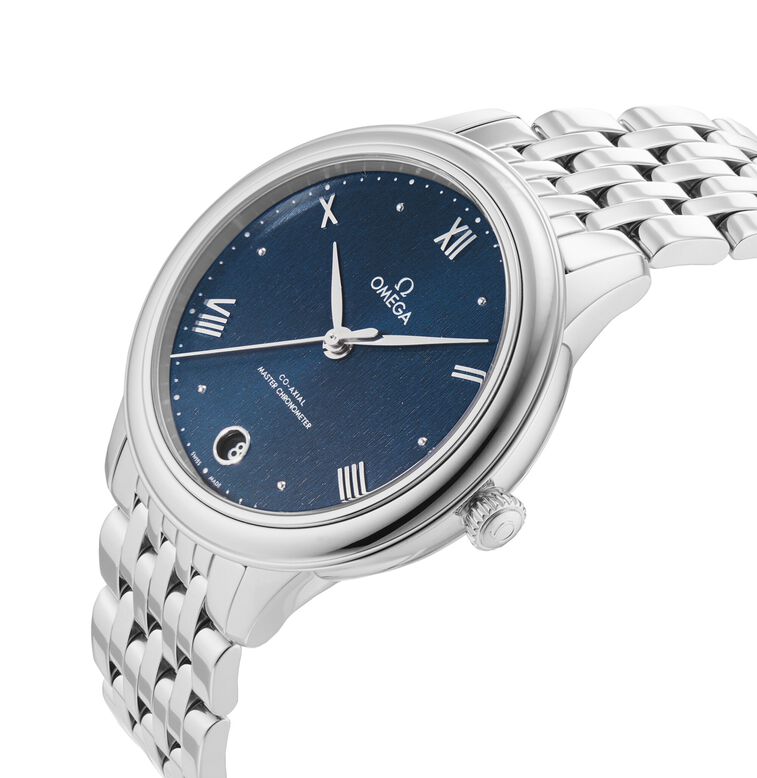De Ville Prestige Co-Axial Master Chronometer 34mm Ladies Watch Blue, , hi-res