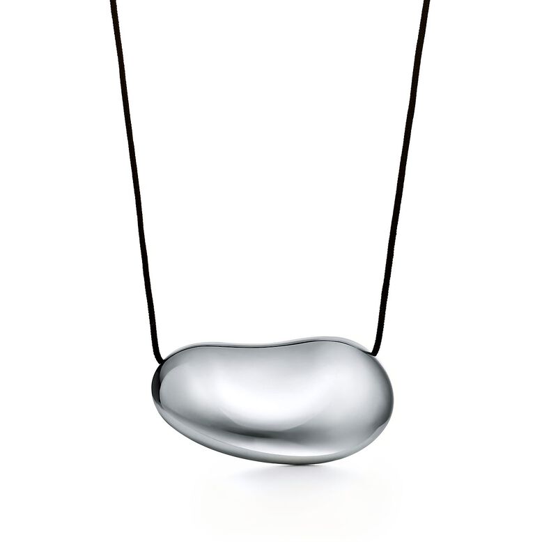 Elsa Peretti&reg; Bean design Pendant in Sterling Silver, 50 mm, , hi-res