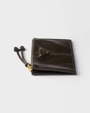 Leather card holder with zipper, , hi-res