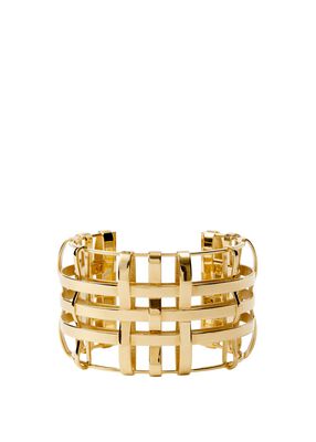 Check Gold-plated Cuff