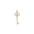 Tiffany Keys Crown Key in Rose Gold with Diamonds, 1.5"