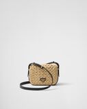 Crochet and leather shoulder bag, , hi-res