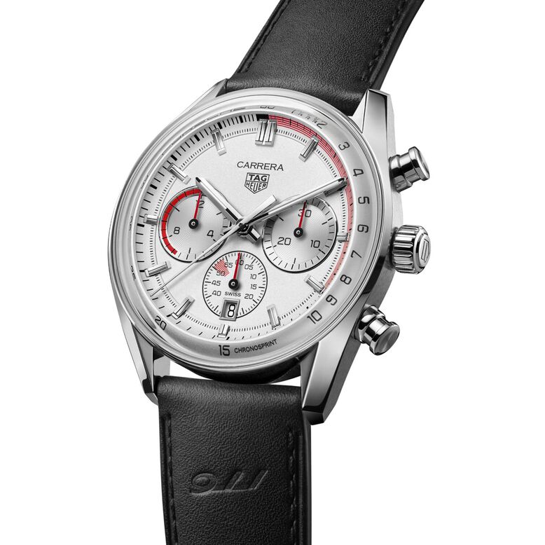 Carrera Chronosprint X Porsche Special Edition 42mm Mens Watch Silver, , hi-res