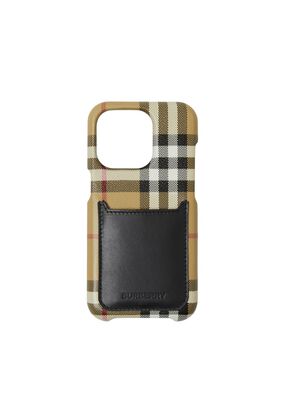 Check and Leather iPhone 14 Pro Case