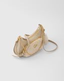 Re-Nylon and shearling mini-bag, , hi-res