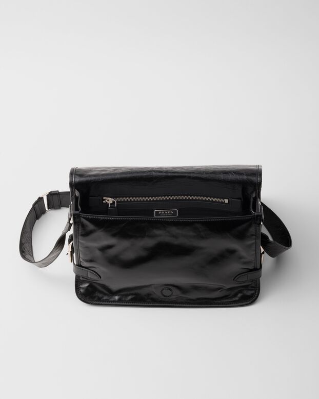 Leather shoulder bag, , hi-res