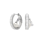 Ariana Grande Hoop Earrings - White Rhodium