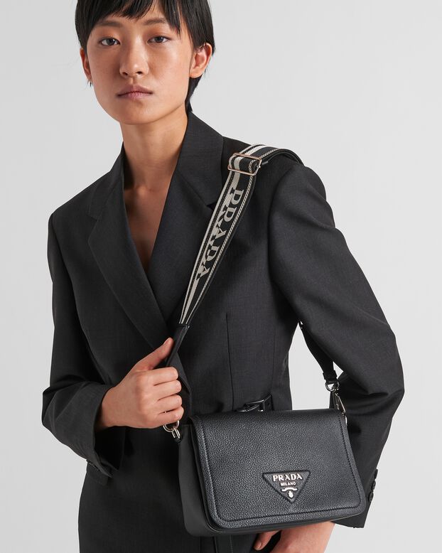 Leather shoulder bag, , hi-res