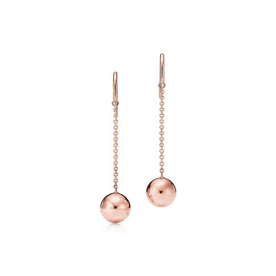 Tiffany City HardWear ball hook earrings in 18k rose gold