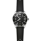 Divers Date 39mm Mens Watch Black Stainless Steel