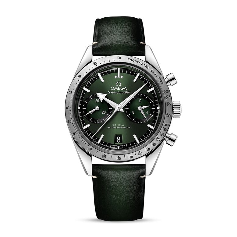 Speedmaster 57 Co-Axial Master Chronometer Chronograph 40.5mm Mens Watch Green, , hi-res