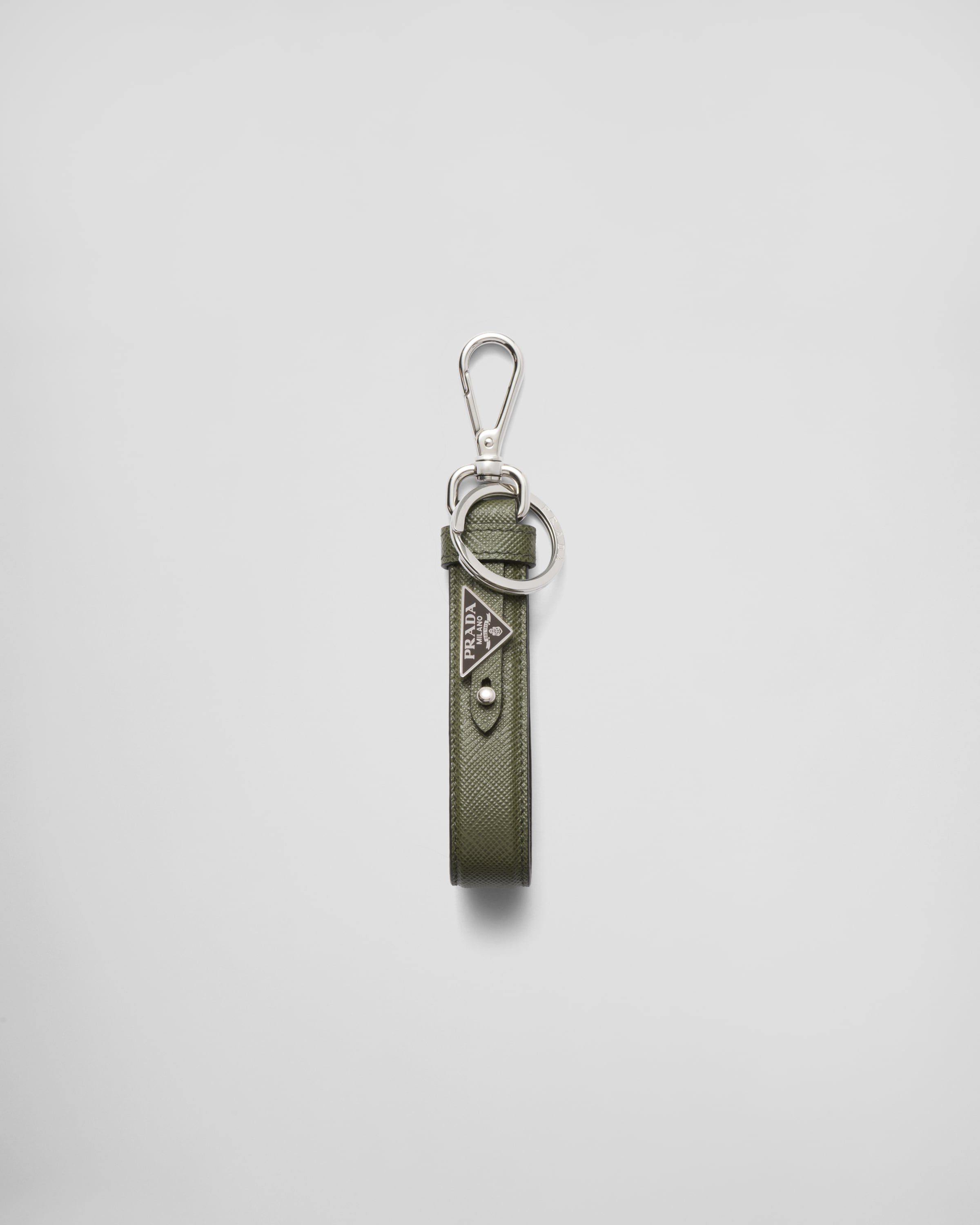 Prada leather keychain clearance