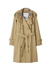 Mid-length Check Collar Castleford Trench Coat