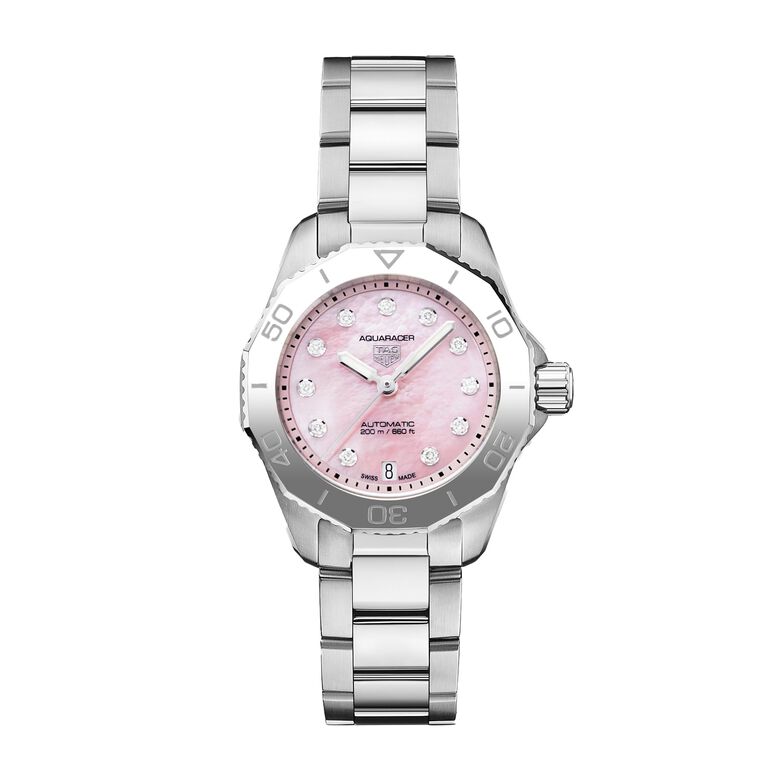 Aquaracer 30mm Ladies Watch Strawberry Pink The Watches Of Switzerland Group Exclusive, , hi-res