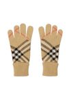 Check Cashmere Blend Gloves