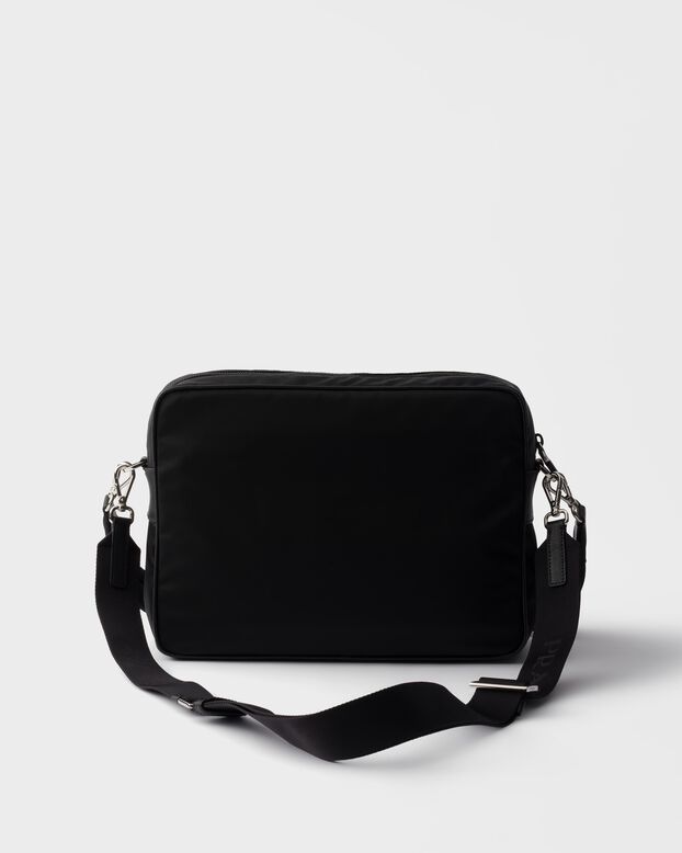 Re-Nylon and Saffiano leather shoulder bag, , hi-res