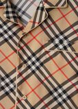Regular Fit Check Silk Pyjama Shirt, , hi-res