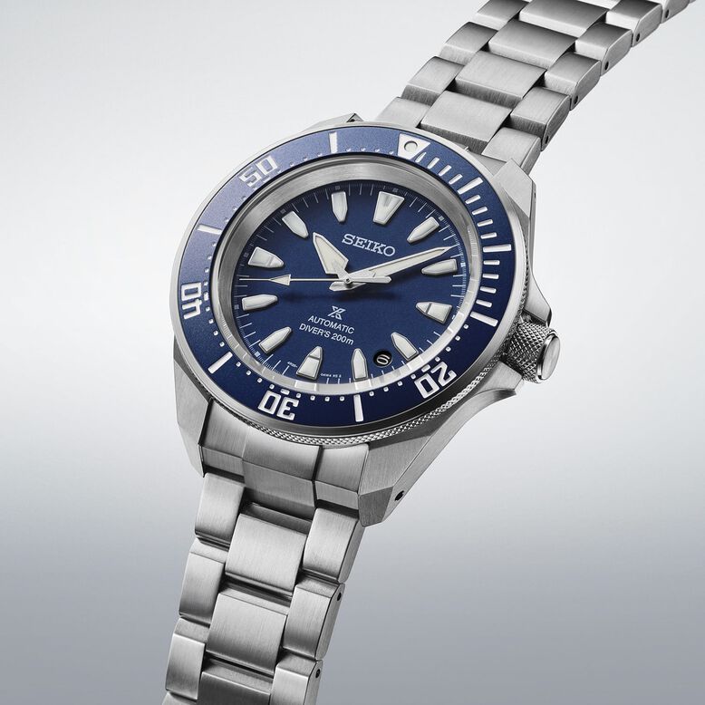 Prospex 4R Compact Mechanical Diver's 41.7mm Mens Watch Cobalt Blue, , hi-res