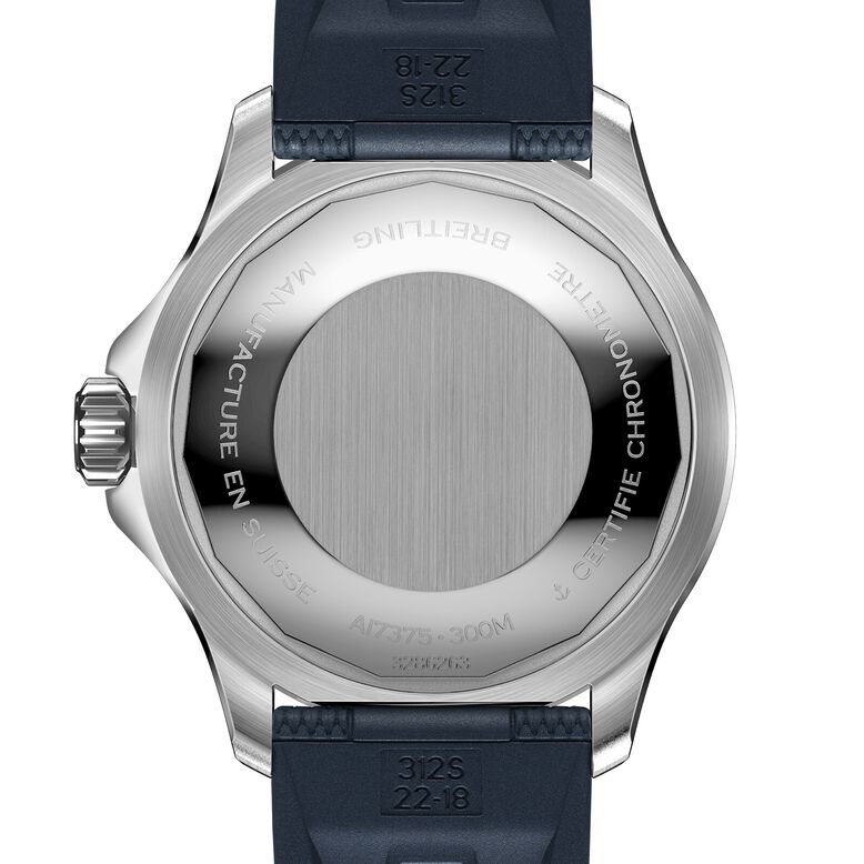 Superocean Automatic 42 Stainless Steel Rubber Strap Watch, , hi-res
