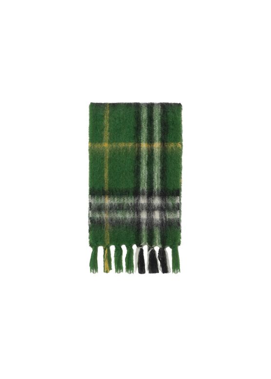 Check Mohair Wool Scarf, , hi-res