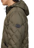 Check-stitch Nylon Doversgreen Puffer Jacket, , hi-res