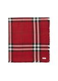 Reversible Check Wool Silk Scarf, , hi-res
