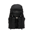 Re-Nylon and Saffiano leather backpack, , hi-res