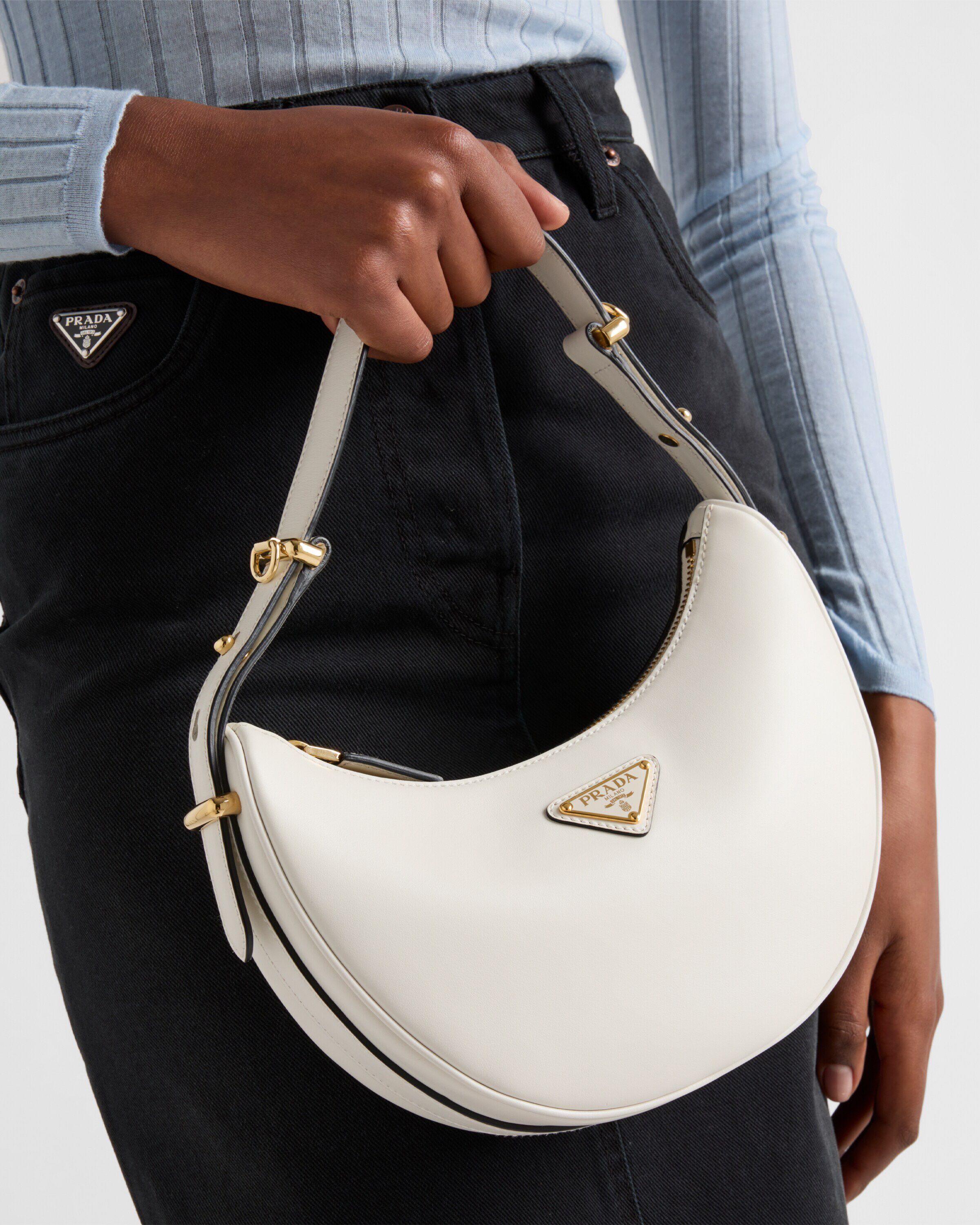 Prada Prada Arqué small leather shoulder bag Women | Heathrow