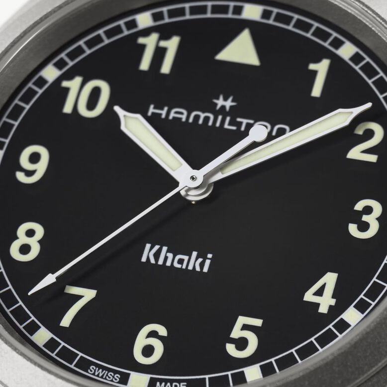 Khaki Field Quartz 38mm Unisex Watch Black, , hi-res