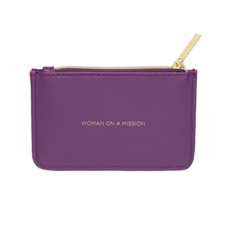 Purple  Card Purse, , hi-res