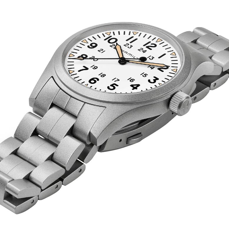 Khaki Field Mechanical 42mm Mens Watch White, , hi-res