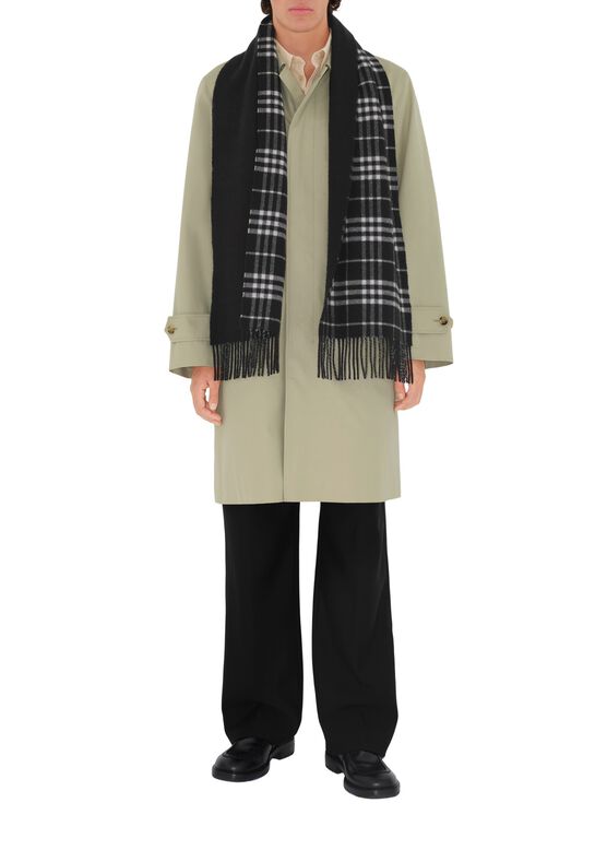 Reversible Check Cashmere Scarf, , hi-res