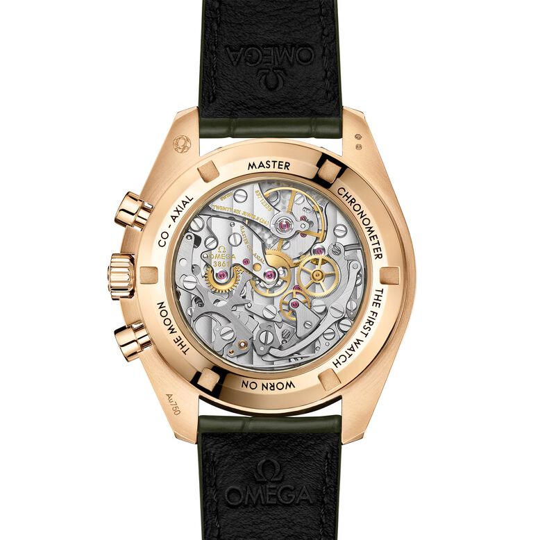 Speedmaster Moonwatch Professional Co-Axial Master Chronometer Chronograph 42mm Mens Watch Green Moonshine Gold, , hi-res