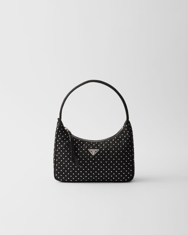 Prada Re-Edition Re-Nylon mini bag with studs, , hi-res