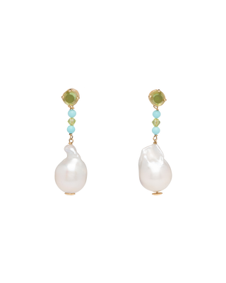 Prada Fine Jewellery gold and pearl earrings