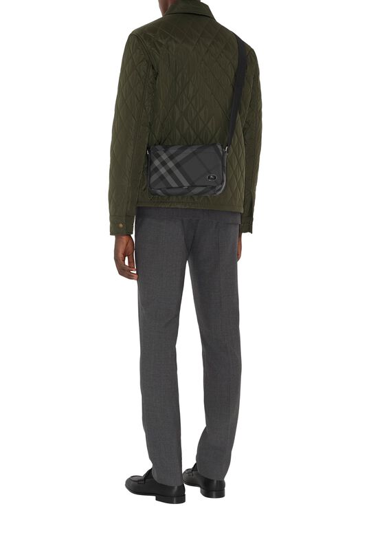 Slim Grid Crossbody Bag, , hi-res