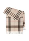 Wide Check Cashmere Scarf,  Wide Check Cashmere Scarf