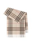 Wide Check Cashmere Scarf, , hi-res