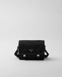 Re-Nylon and Saffiano leather shoulder bag, , hi-res