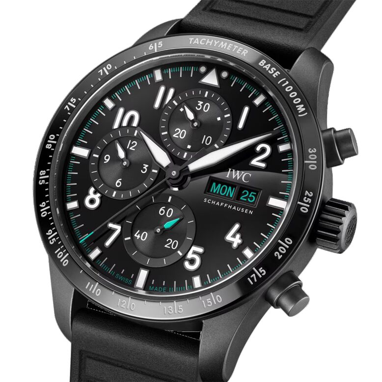 Pilot Performance Chronograph 41mm Mercedes AMG Petronas Formula OneTM Team Mens Watch Black Rubber, , hi-res