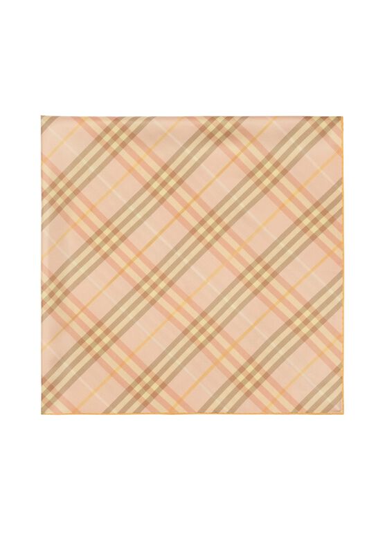 Check Silk Scarf, , hi-res