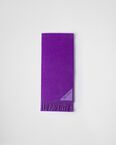 Double-faced wool and cashmere scarf