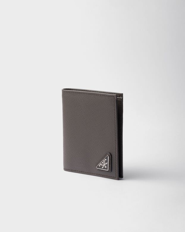 Saffiano leather wallet, , hi-res