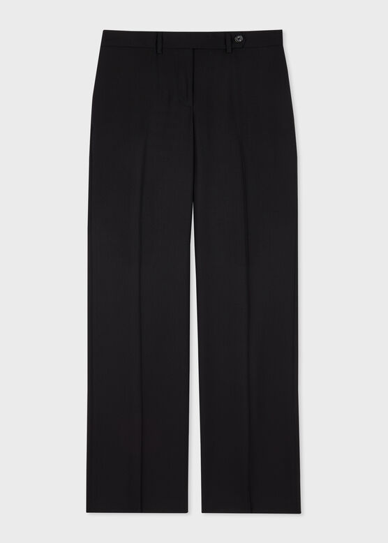 BLACK TRAVEL BOOTCUT TROUSER, , hi-res
