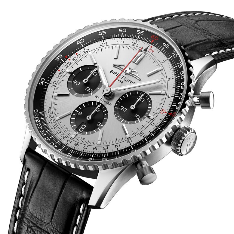 Navitimer B01 Chronograph 43 Stainless Steel Watch, , hi-res