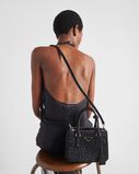 Prada Galleria satin mini-bag with crystals, , hi-res