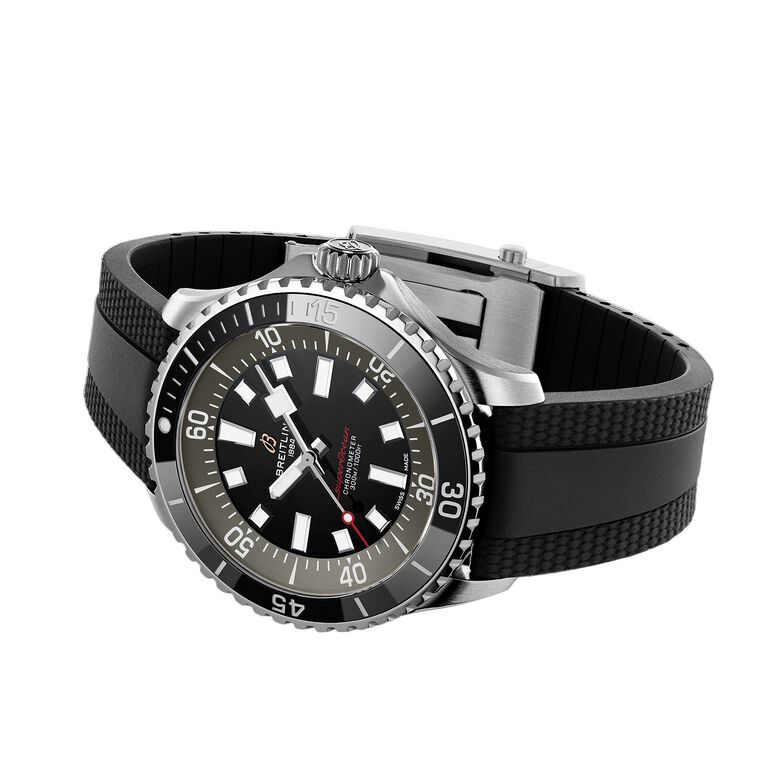 Superocean Automatic 44mm UK Edition Mens Watch Black Rubber, , hi-res