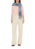 Wide Check Wool Scarf, , hi-res